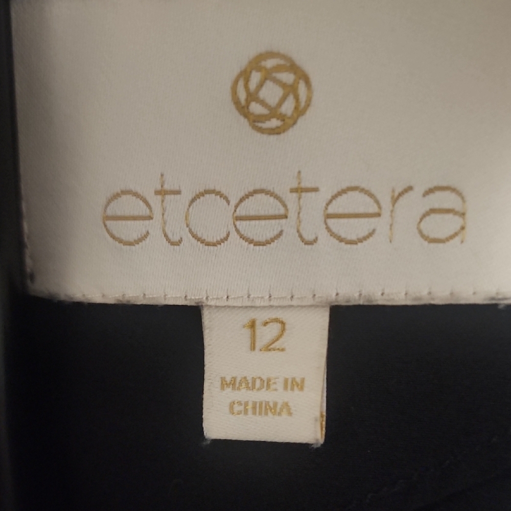Ecetera Tweed Bouclé Jacket Black Gold Plaid Academia Style - Picture 7 of 10